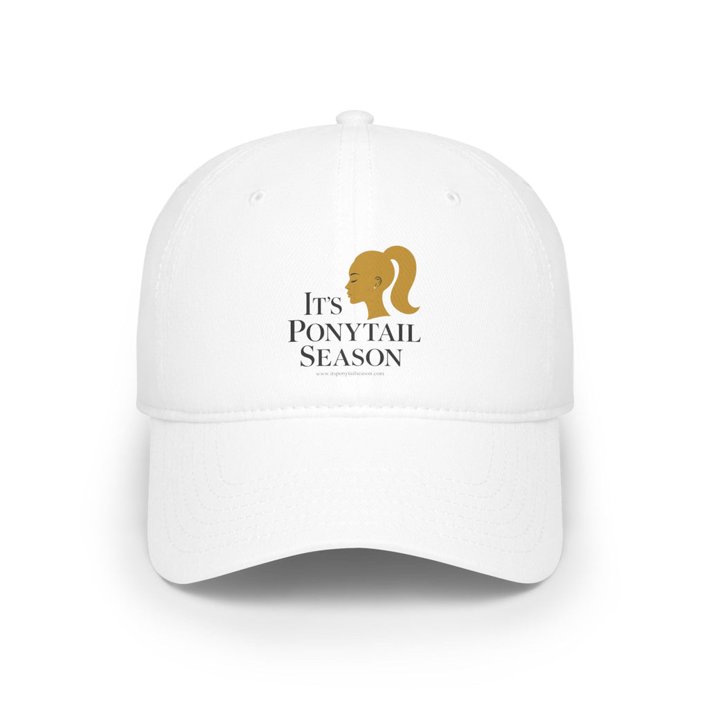 It's Ponytail Season Baseball Cap (White)