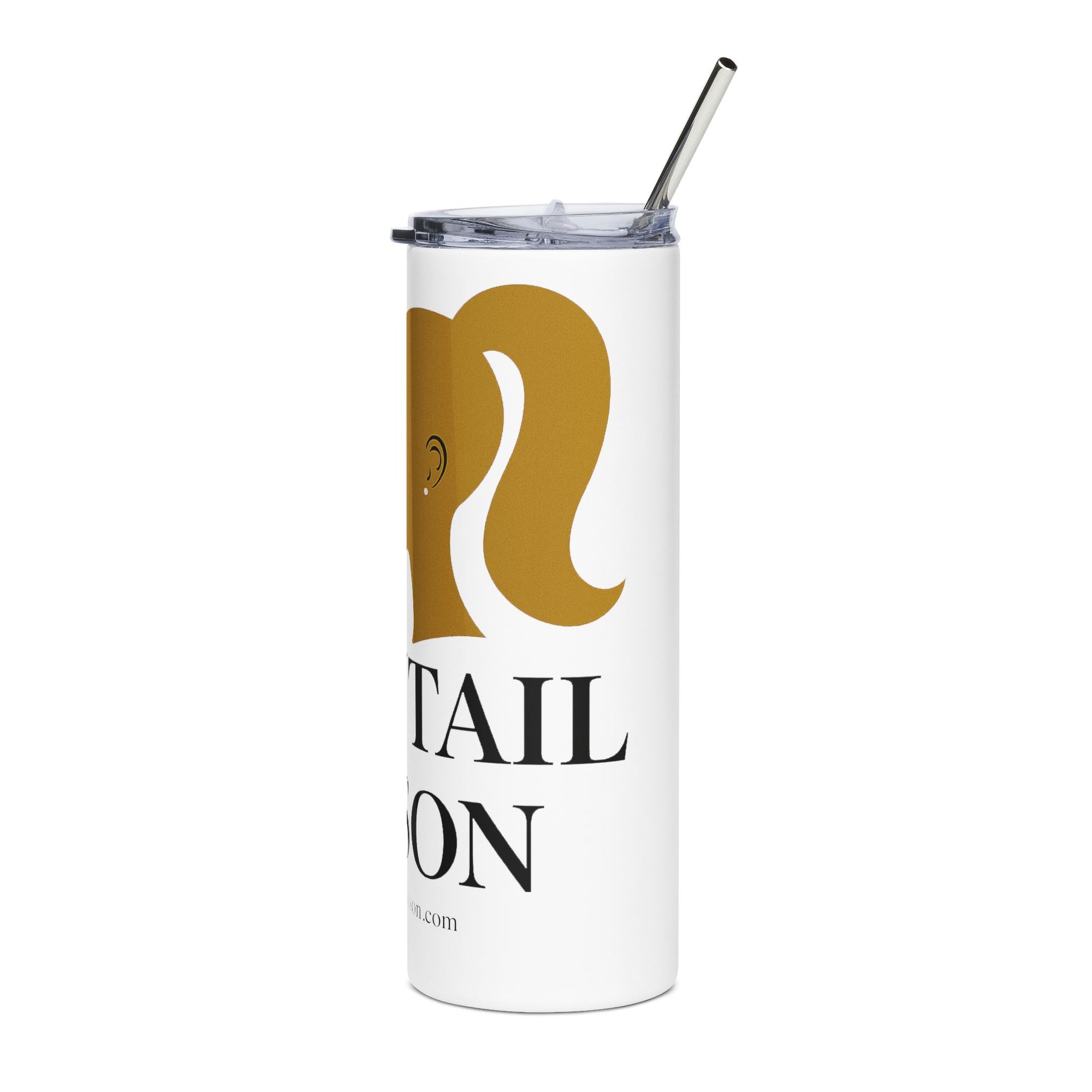 It's Ponytail Season Stainless Steel Tumbler (White)