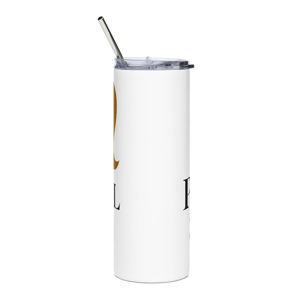 It's Ponytail Season Stainless Steel Tumbler (White)