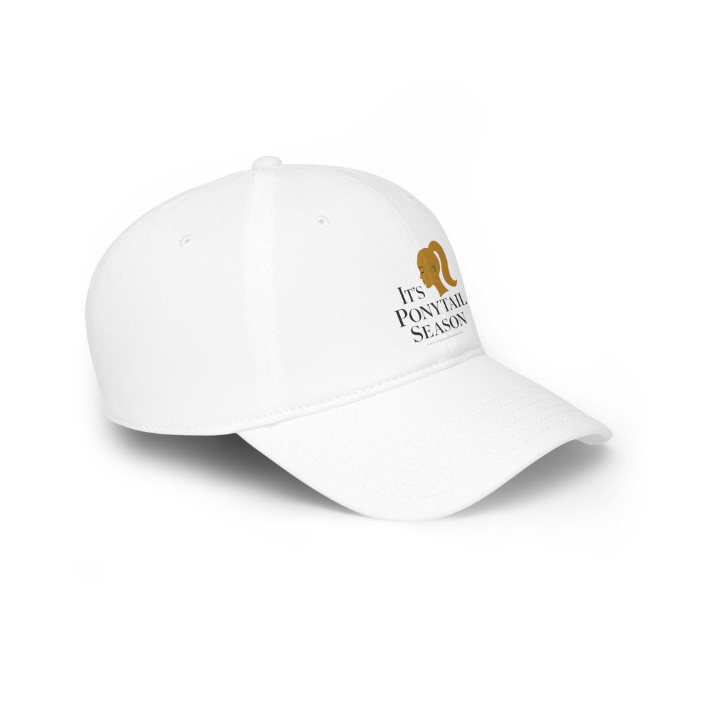 It's Ponytail Season Baseball Cap (White)
