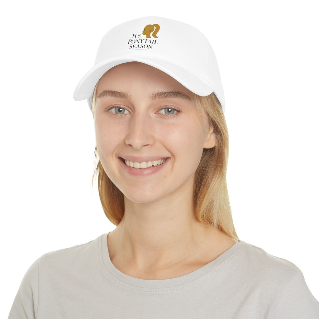 It's Ponytail Season Baseball Cap (White)